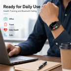 BEEVVOS U19 Bluetooth calling smart watch for daily office, travel and health reference use
