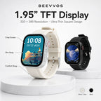 BEEVVOS GT3 smart watch with 1.95 inch TFT display, 320 x 385 resolution and ultra thin square design