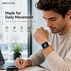 BEEVVOS H26 Pro smart watch worn for office, fitness, travel and everyday lifestyle use