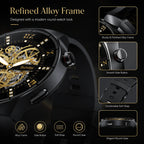 BEEVVOS HT30 smart watch close-up with alloy frame, side button, soft strap and round case details