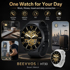 BEEVVOS HT30 smart watch package set with watch, charging cable, user guide and retail box