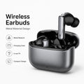 BEEVVOS LDW-530 wireless earbuds with gray and white metal-finish charging cases displayed on a clean product background