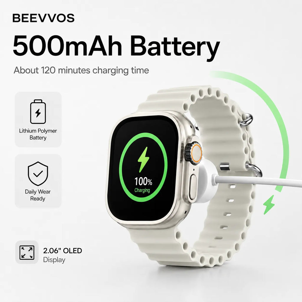 BEEVVOS H26 Ultra+ smart watch for workouts, commuting, travel and everyday wearable use