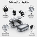 BEEVVOS LDW-630 open-ear wireless earbud showing directional sound designed to guide audio toward the listener.