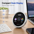 BEEVVOS IX06 compact round display assistant used on a desk for photo display, timer and everyday visual use
