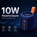 BEEVVOS AC75 10W portable Bluetooth speaker featuring a listed 66 mm driver for everyday audio playback.