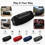 BEEVVOS 5 Mini portable speaker color collection with Bluetooth 5.4, 16W output, TWS and multiple playback options.