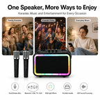 BEEVVOS M13 PRO+ portable karaoke speaker for home gatherings, birthday parties and dry outdoor entertainment.