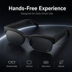 BEEVVOS XG89 smart audio sunglasses shown from the side with an integrated temple design for convenient everyday listening